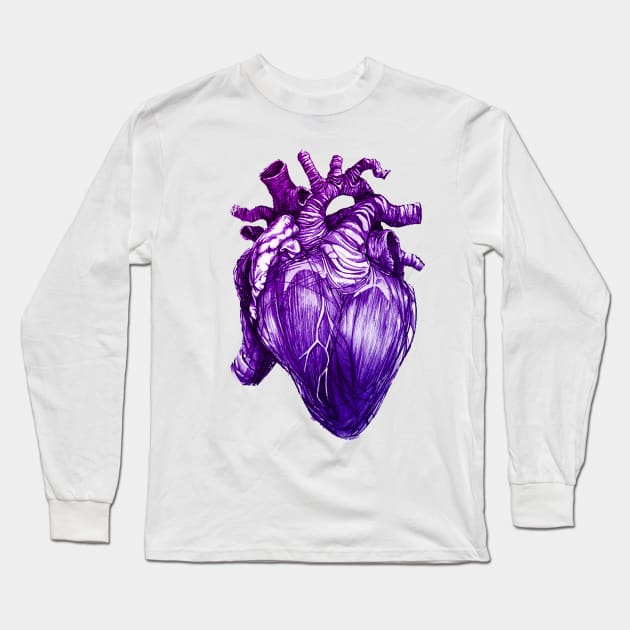 Purple Heart Long Sleeve T-Shirt by Dodskamp